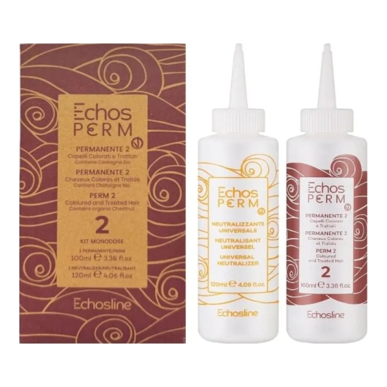 Набір для хімічної завивки Echosline Perm Vegan P2 100мл + 120мл